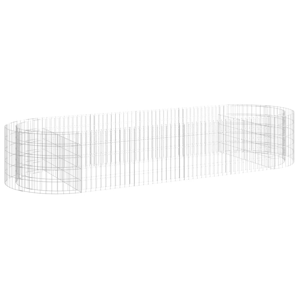 vidaXL Gabion Raised Bed Galvanised Iron 120x50x50 cm by vidaXL