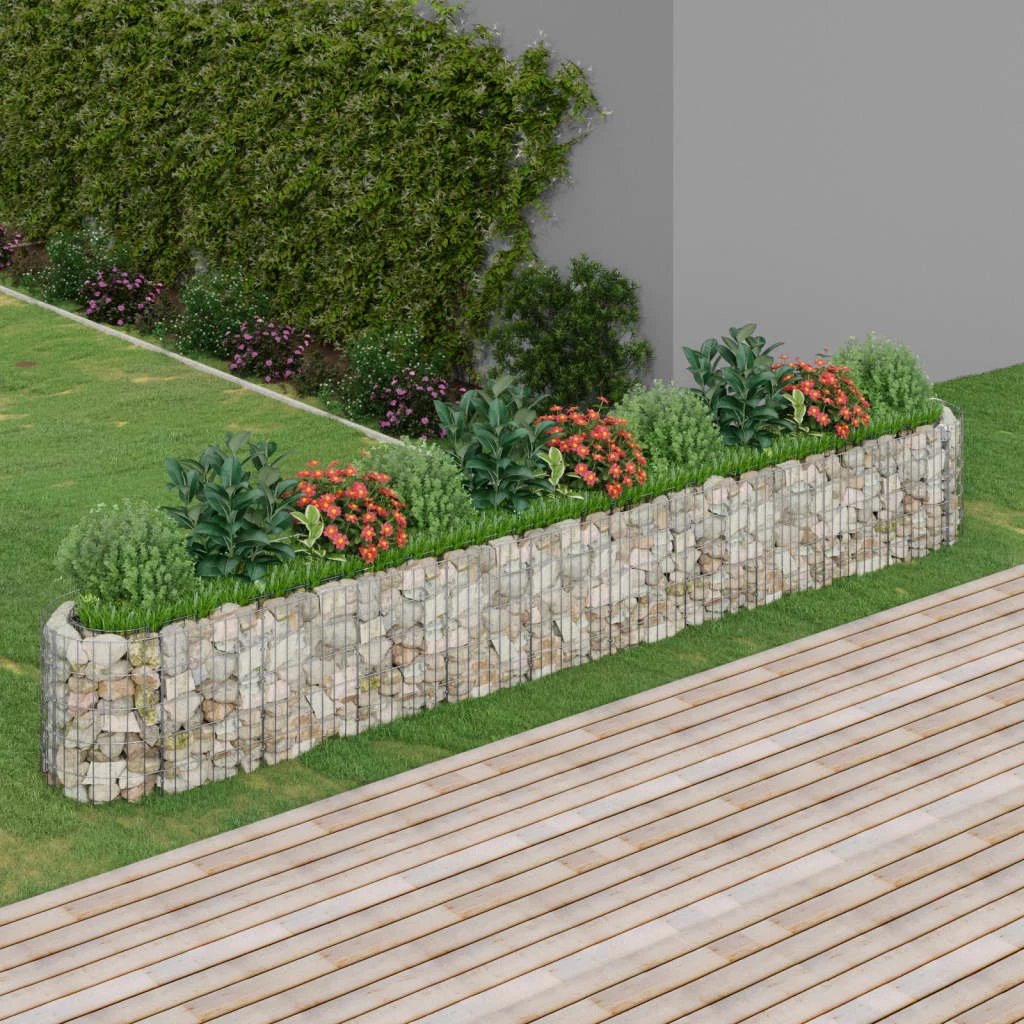 vidaXL Gabion Raised Bed Galvanised Iron 120x50x50 cm by vidaXL