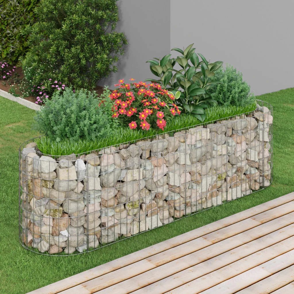 vidaXL Gabion Raised Bed Galvanised Iron 120x50x50 cm by vidaXL