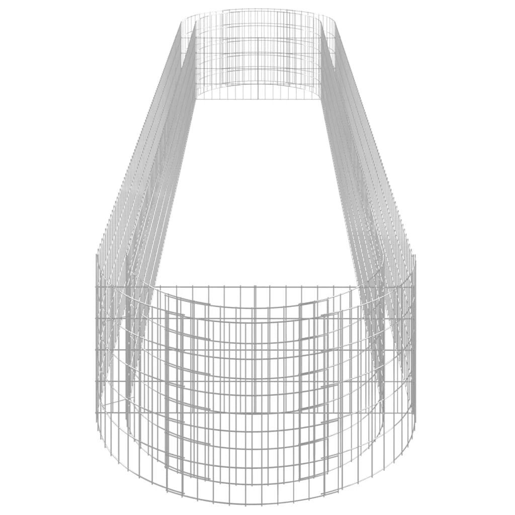 vidaXL Gabion Raised Bed Galvanised Iron 120x50x50 cm by vidaXL