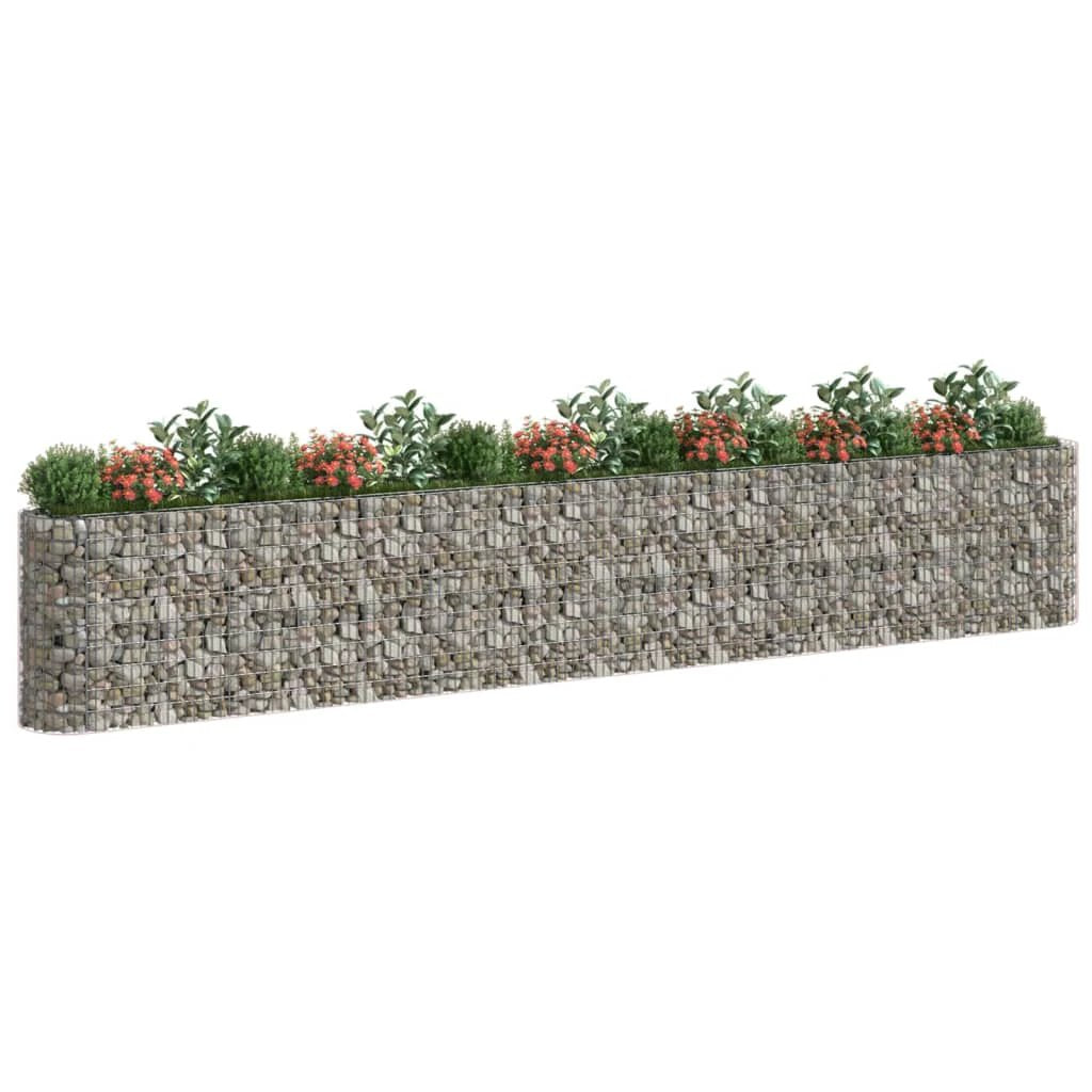 vidaXL Gabion Raised Bed Galvanised Iron 120x50x50 cm by vidaXL