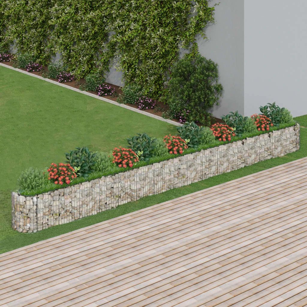 vidaXL vidaXL Gabion Raised Bed Galvanised Iron 120x50x50 cm - Raised Beds