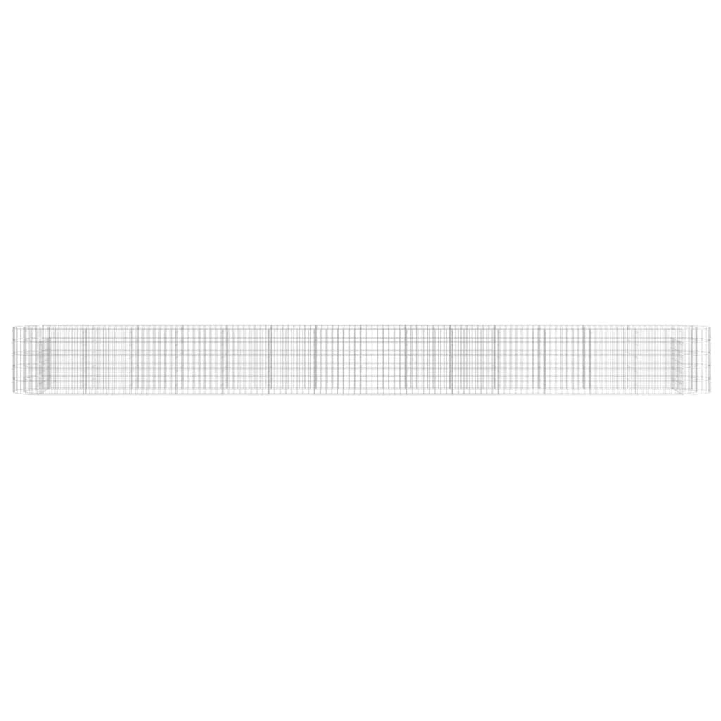vidaXL vidaXL Gabion Raised Bed Galvanised Iron 120x50x50 cm - Raised Beds