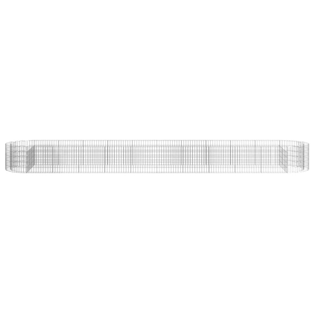 vidaXL Gabion Raised Bed Galvanised Iron 120x50x50 cm by vidaXL