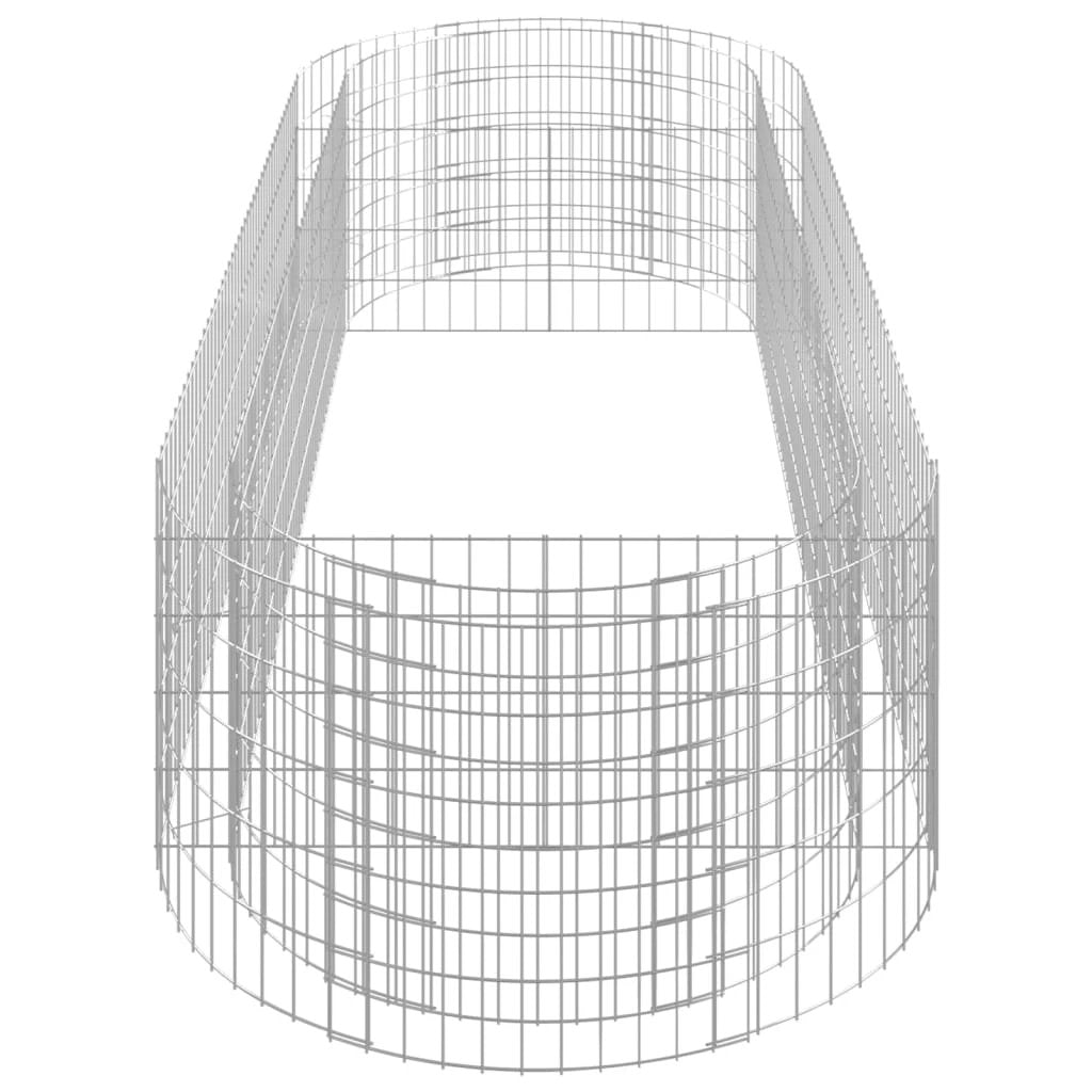 vidaXL vidaXL Gabion Raised Bed Galvanised Iron 120x50x50 cm - Raised Beds