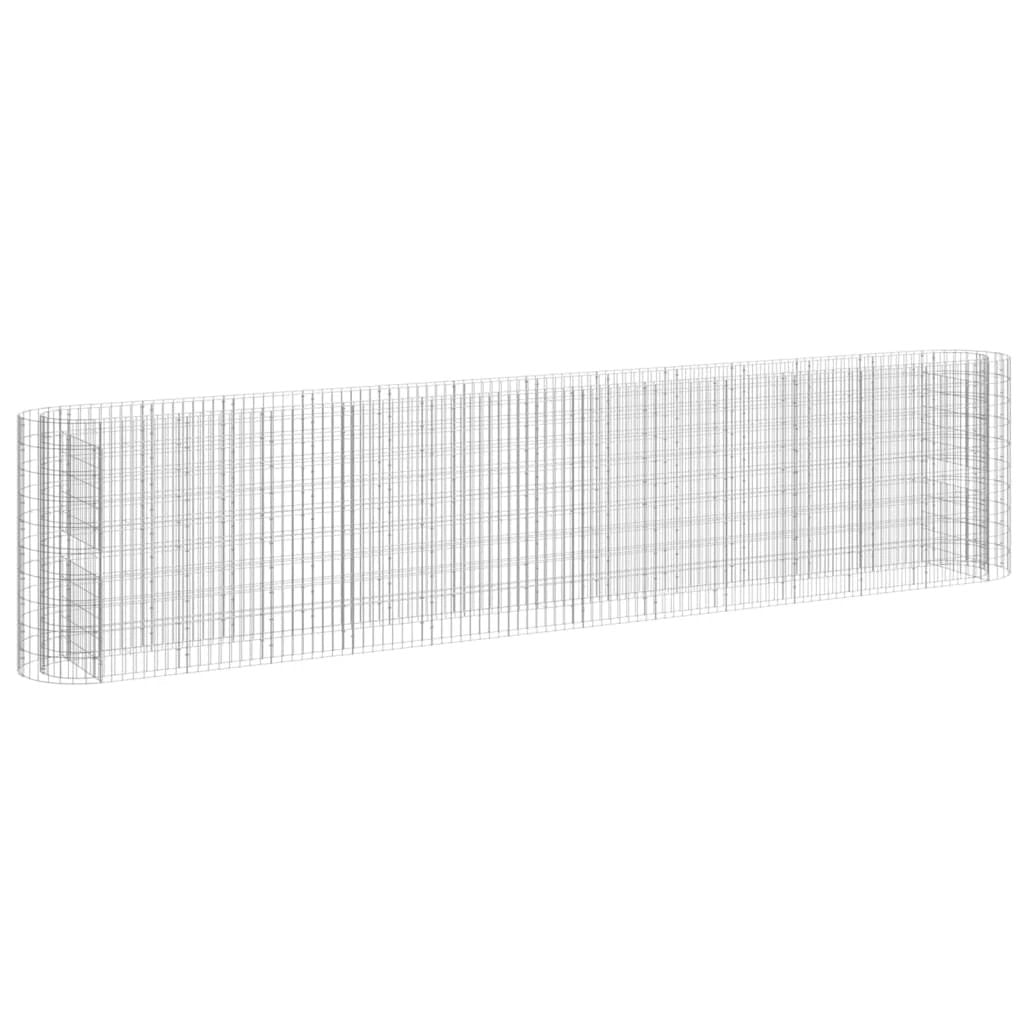 vidaXL Gabion Raised Bed Galvanised Iron 120x50x50 cm by vidaXL
