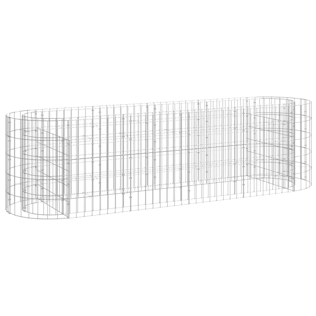vidaXL Gabion Raised Bed Galvanised Iron 120x50x50 cm by vidaXL