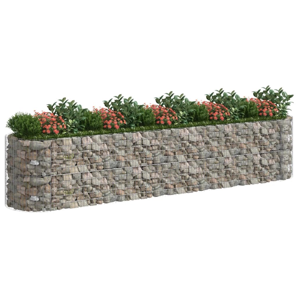 vidaXL Gabion Raised Bed Galvanised Iron 120x50x50 cm by vidaXL