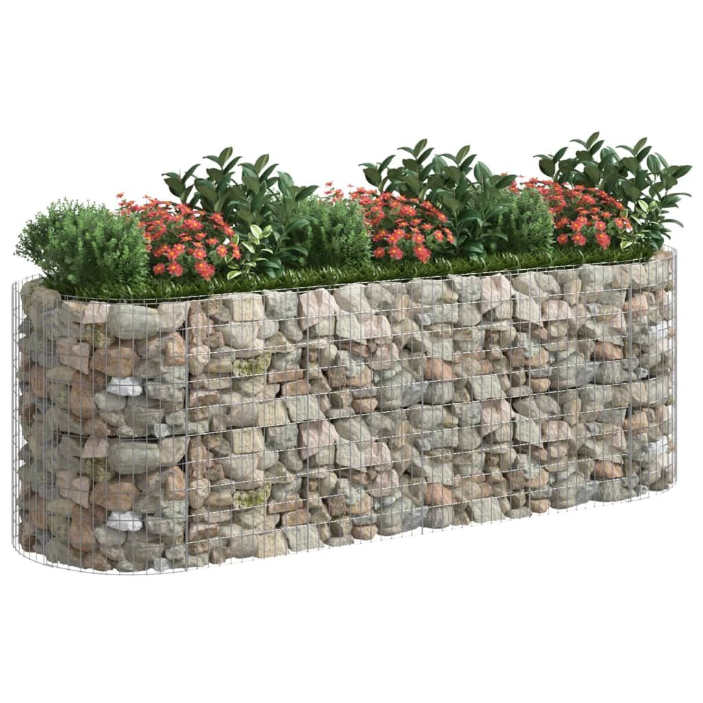 vidaXL Gabion Raised Bed Galvanised Iron 120x50x50 cm by vidaXL