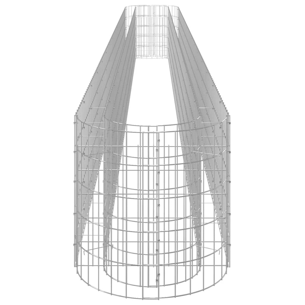 vidaXL vidaXL Gabion Raised Bed Galvanised Iron 120x50x50 cm - Raised Beds