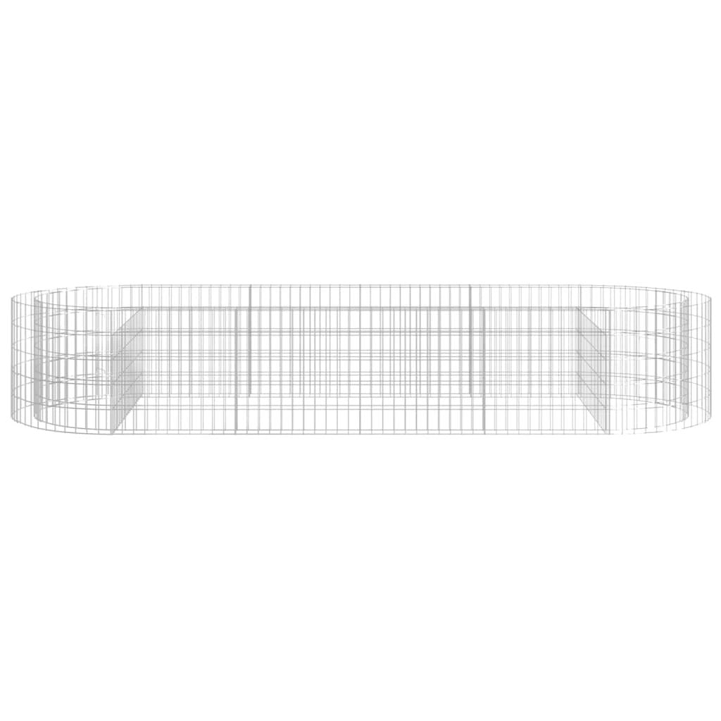 vidaXL vidaXL Gabion Raised Bed Galvanised Iron 120x50x50 cm - Raised Beds