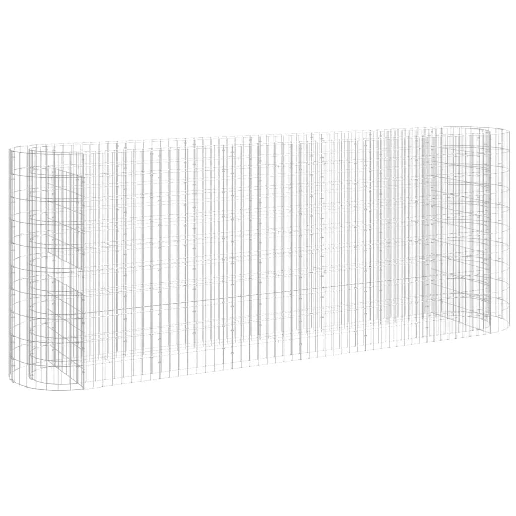 vidaXL vidaXL Gabion Raised Bed Galvanised Iron 120x50x50 cm - Raised Beds