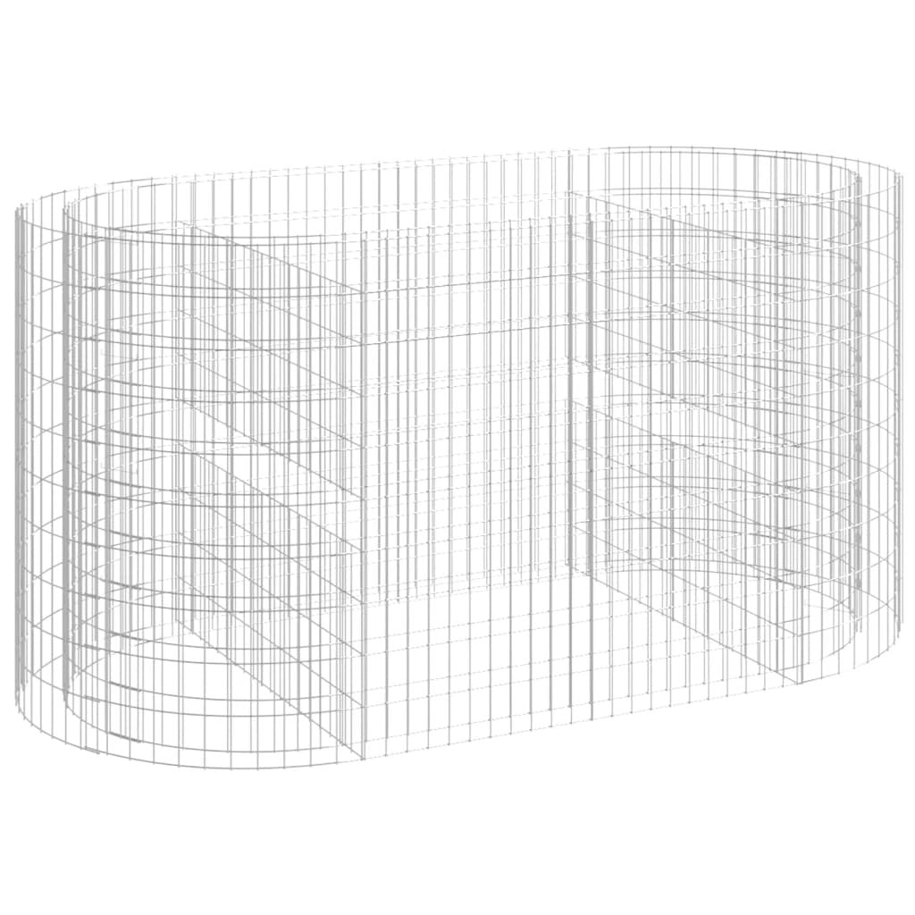 vidaXL Gabion Raised Bed Galvanised Iron 120x50x50 cm by vidaXL