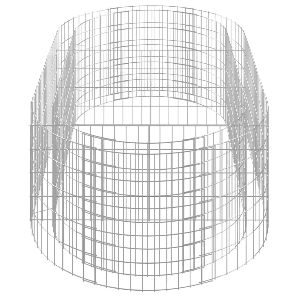 vidaXL vidaXL Gabion Raised Bed Galvanised Iron 120x50x50 cm - Raised Beds