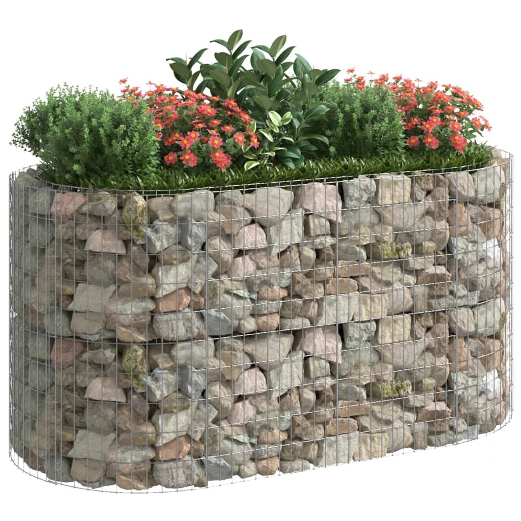 vidaXL Gabion Raised Bed Galvanised Iron 120x50x50 cm by vidaXL