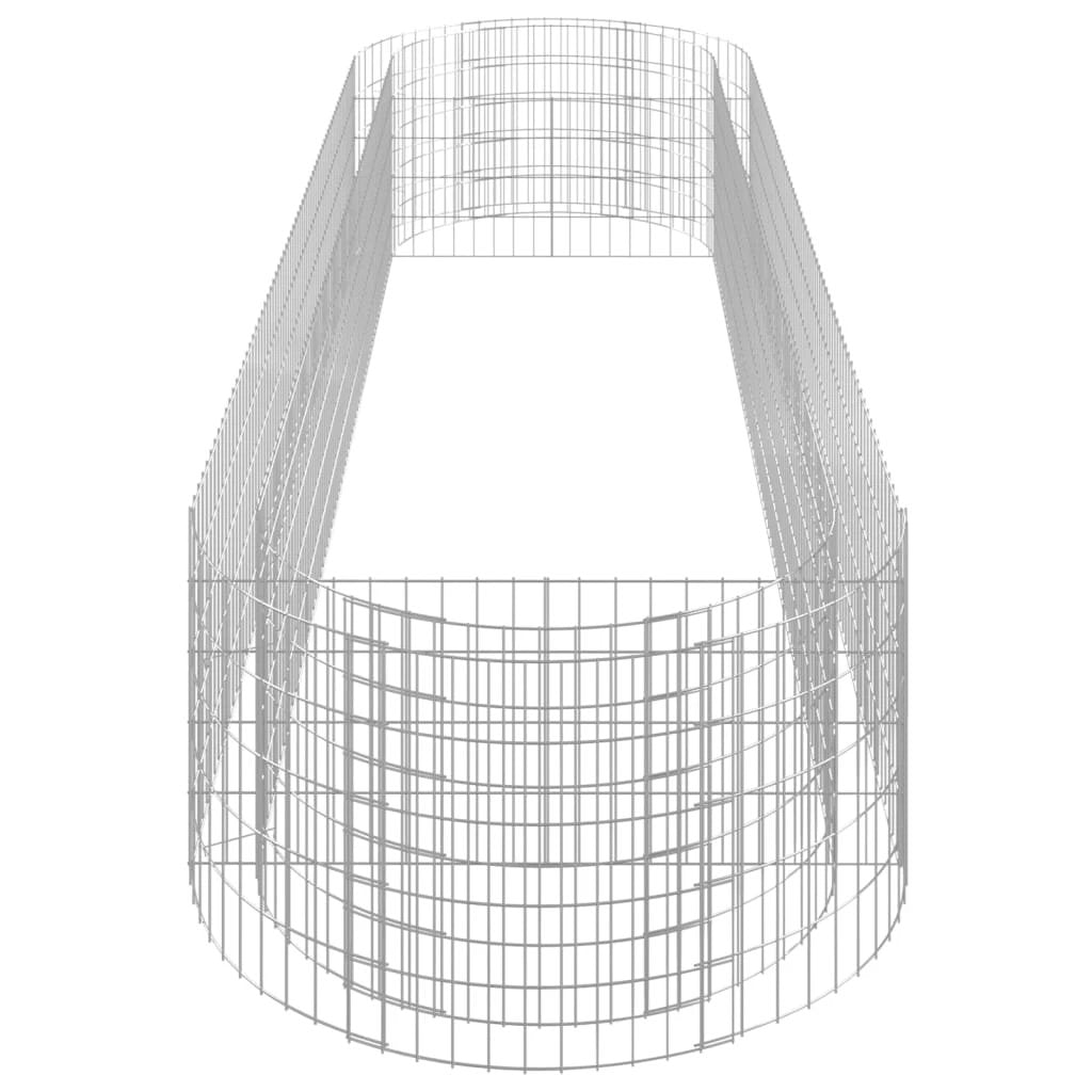 vidaXL vidaXL Gabion Raised Bed Galvanised Iron 120x50x50 cm - Raised Beds