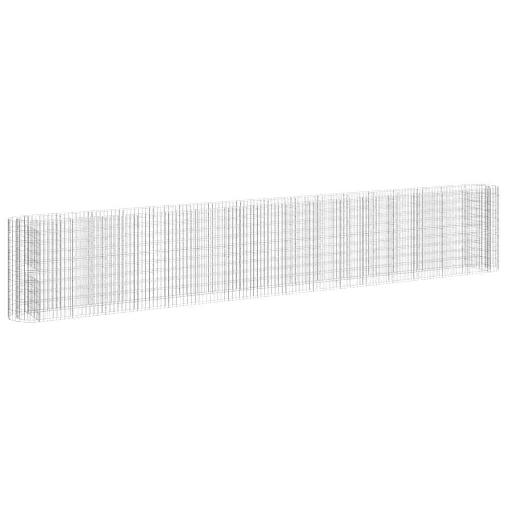 vidaXL Gabion Raised Bed Galvanised Iron 120x50x50 cm by vidaXL