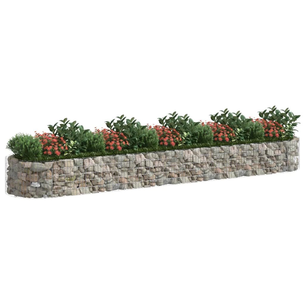 vidaXL Gabion Raised Bed Galvanised Iron 120x50x50 cm by vidaXL