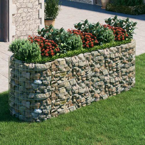 vidaXL Gabion Raised Bed Galvanised Iron 120x50x50 cm by vidaXL