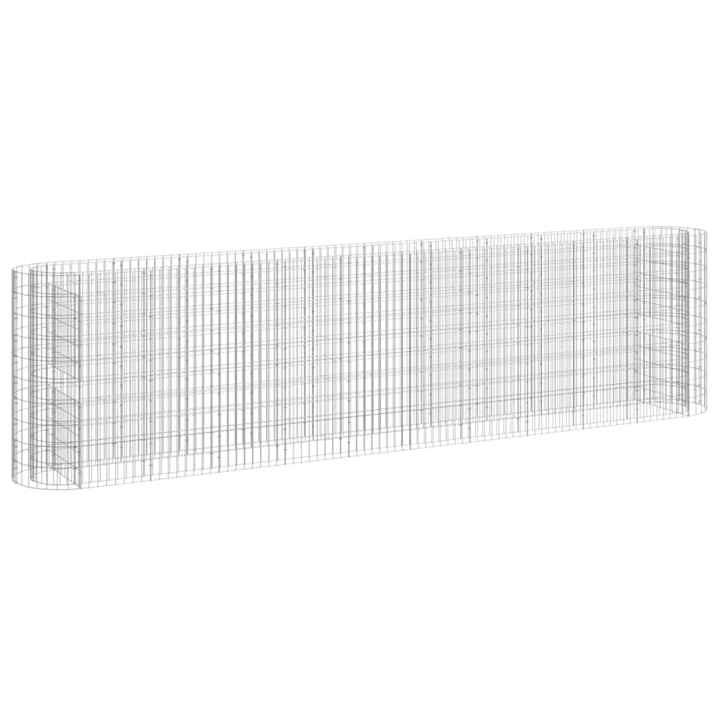 vidaXL vidaXL Gabion Raised Bed Galvanised Iron 120x50x50 cm - Raised Beds