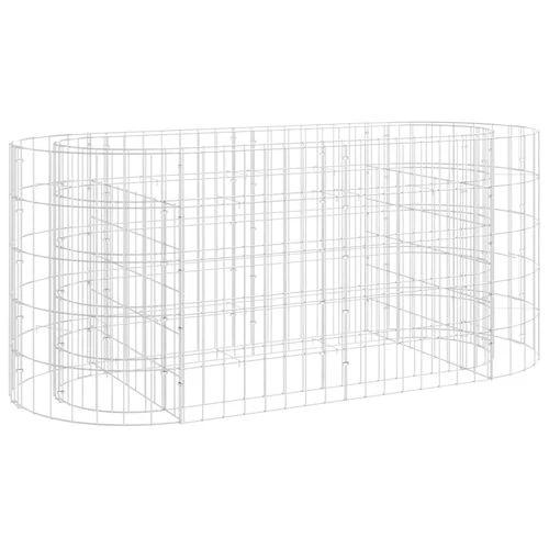 vidaXL vidaXL Gabion Raised Bed Galvanised Iron 120x50x50 cm - Raised Beds