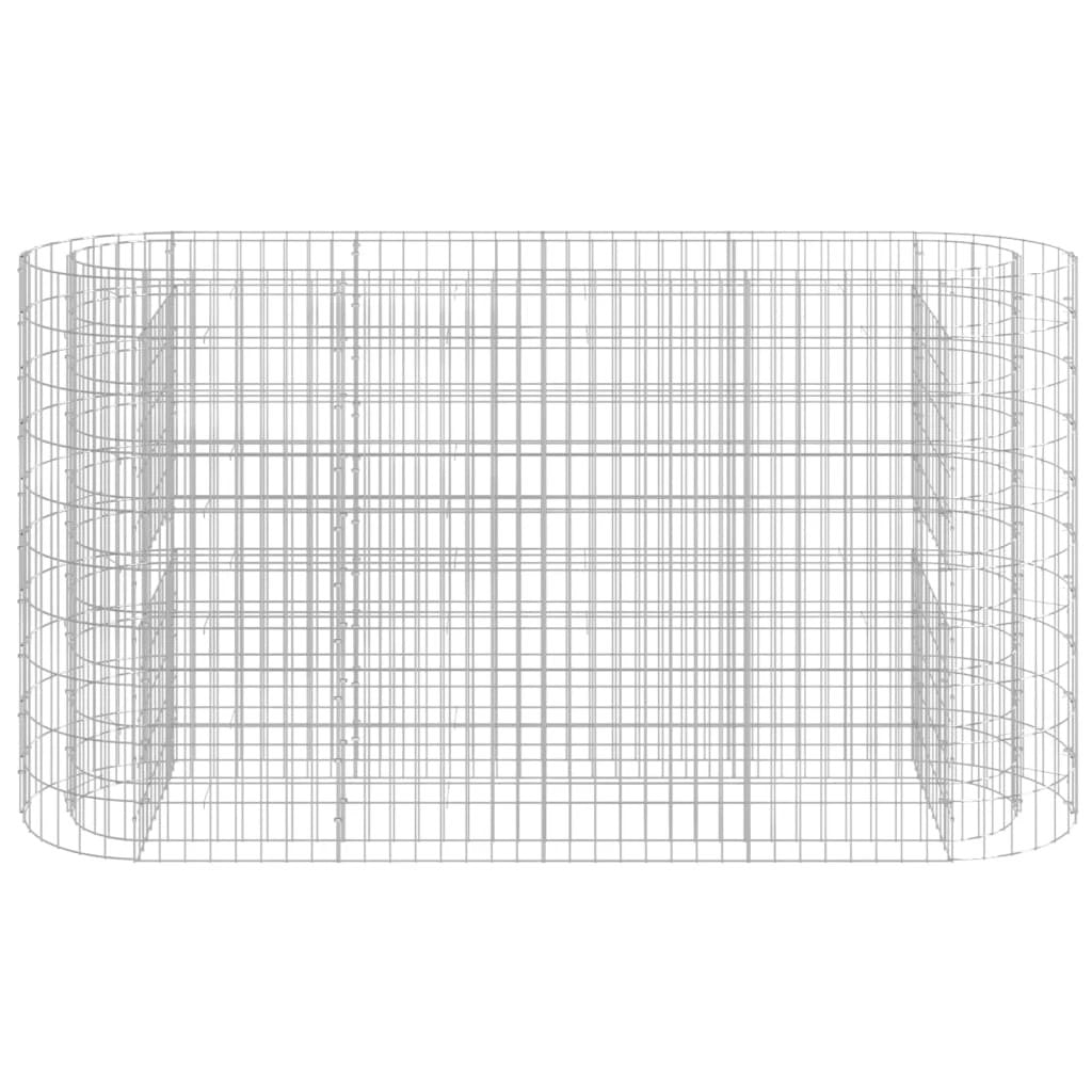 vidaXL vidaXL Gabion Raised Bed Galvanised Iron 120x50x50 cm - Raised Beds