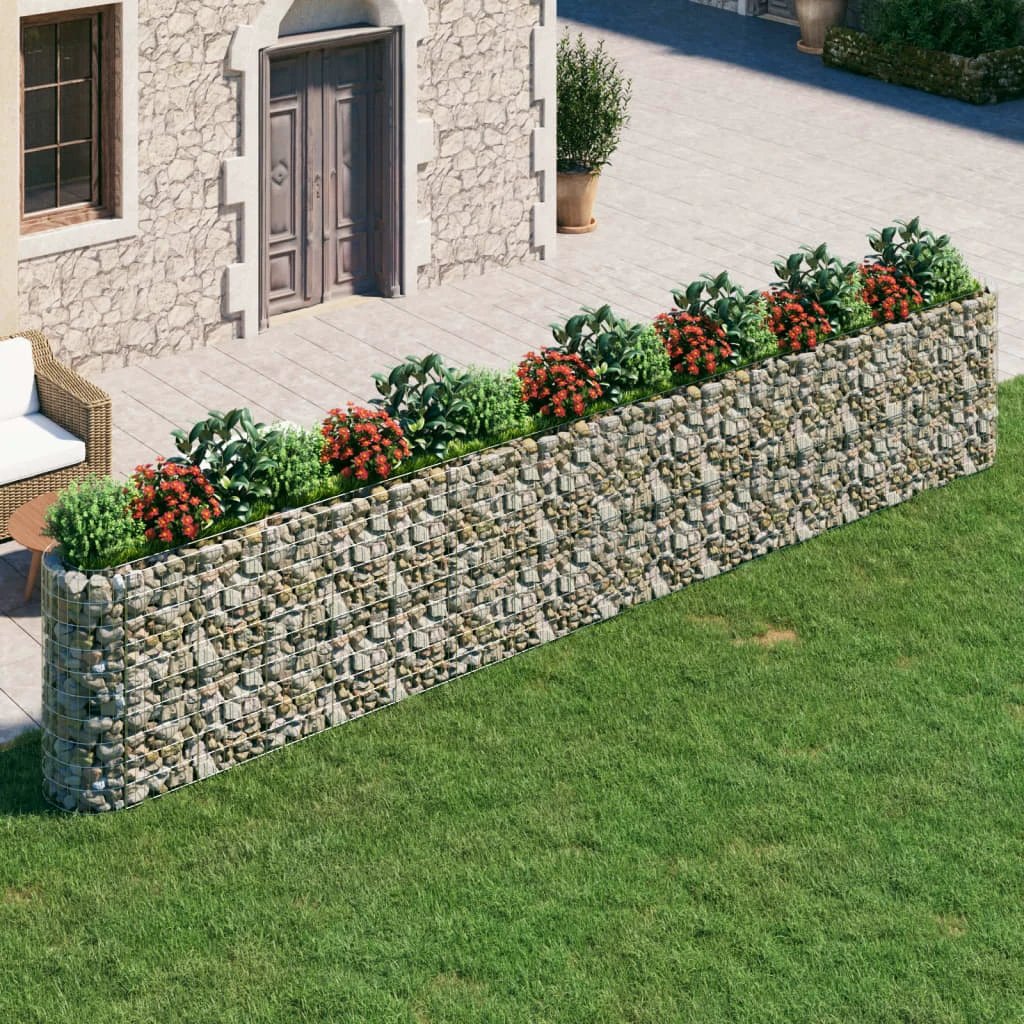 vidaXL Gabion Raised Bed Galvanised Iron 120x50x50 cm by vidaXL