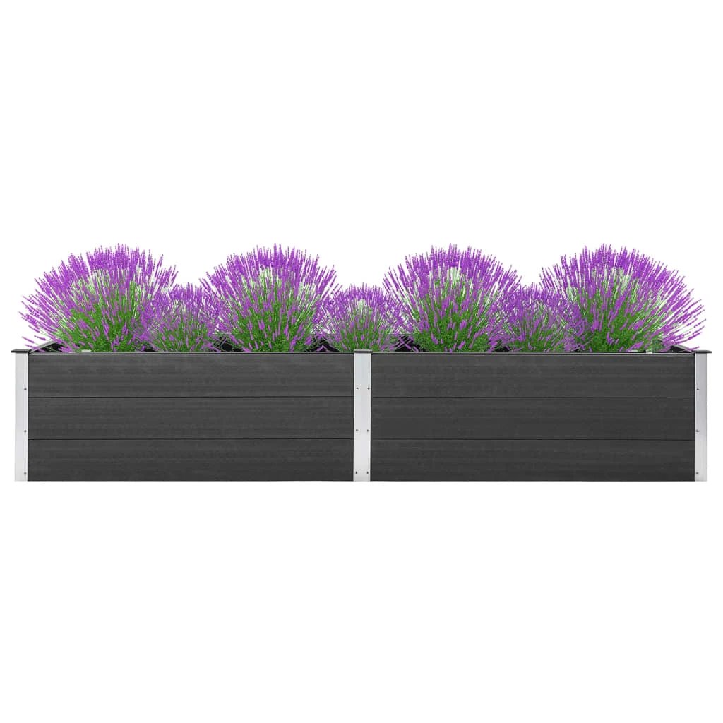 vidaXL vidaXL Garden Raised Bed 200x50x54 cm WPC Grey - Raised Beds
