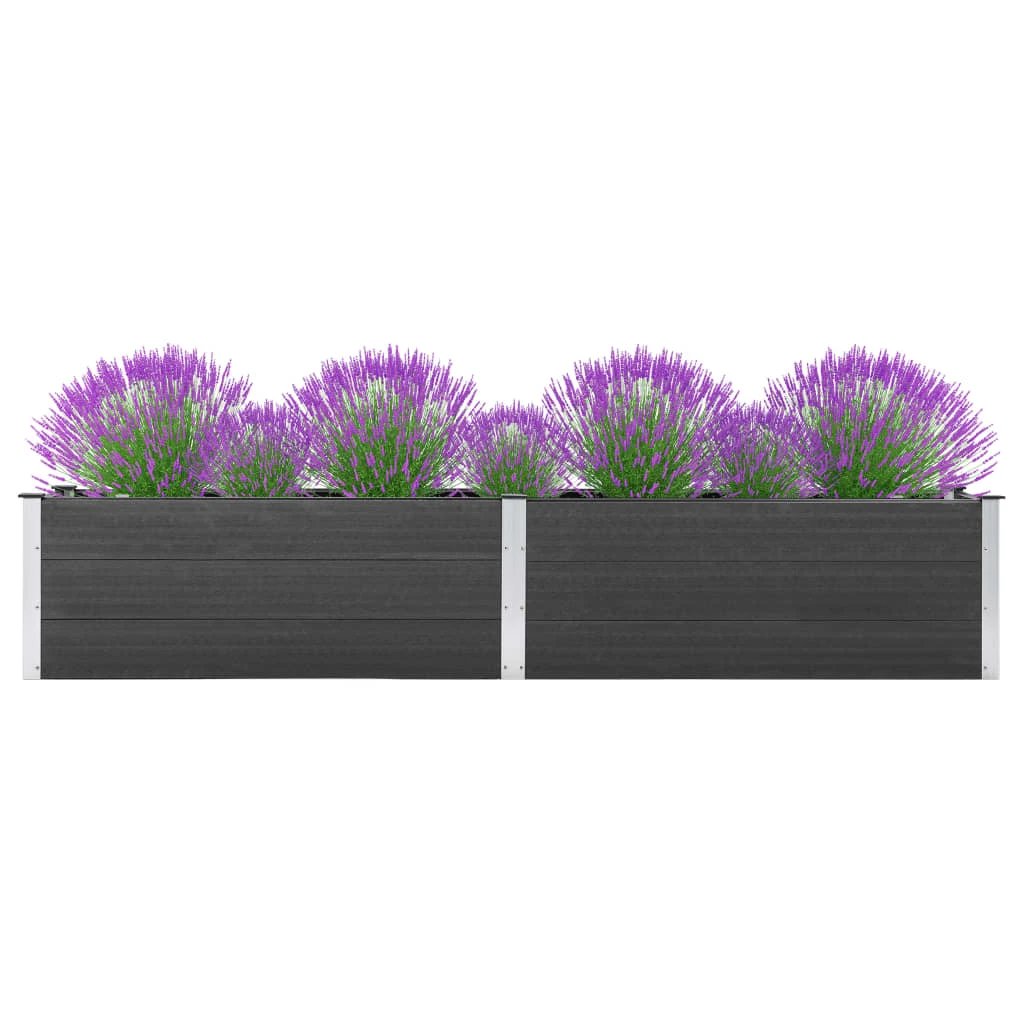 vidaXL vidaXL Garden Raised Bed 200x50x54 cm WPC Grey - Raised Beds