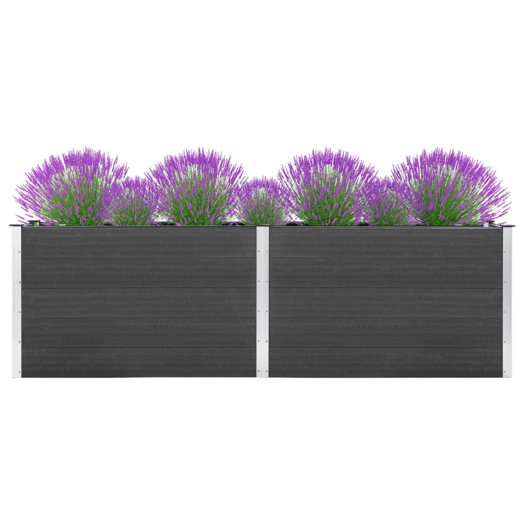 vidaXL vidaXL Garden Raised Bed 200x50x54 cm WPC Grey - Raised Beds