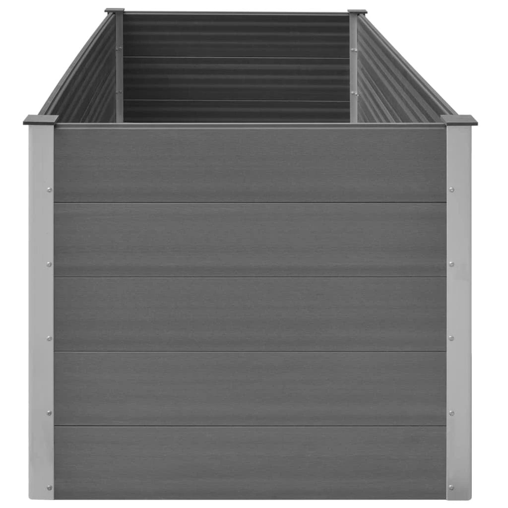 vidaXL vidaXL Garden Raised Bed 250x50x54 cm WPC Grey - Uncategorized Raised Beds