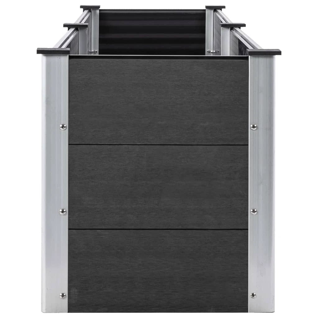 vidaXL vidaXL Garden Raised Bed 250x50x54 cm WPC Grey - Uncategorized Raised Beds