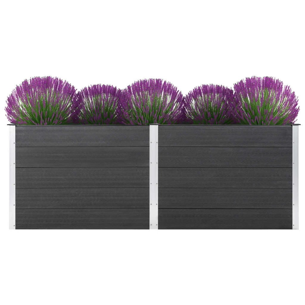 vidaXL Garden Raised Bed 250x50x54 cm WPC Grey by vidaXL