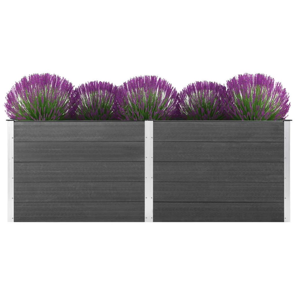 vidaXL vidaXL Garden Raised Bed 250x50x54 cm WPC Grey - Uncategorized Raised Beds