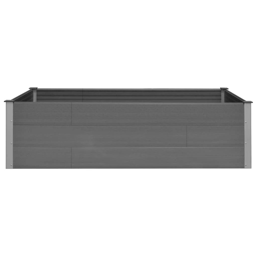 vidaXL vidaXL Garden Raised Bed 250x50x54 cm WPC Grey - Uncategorized Raised Beds