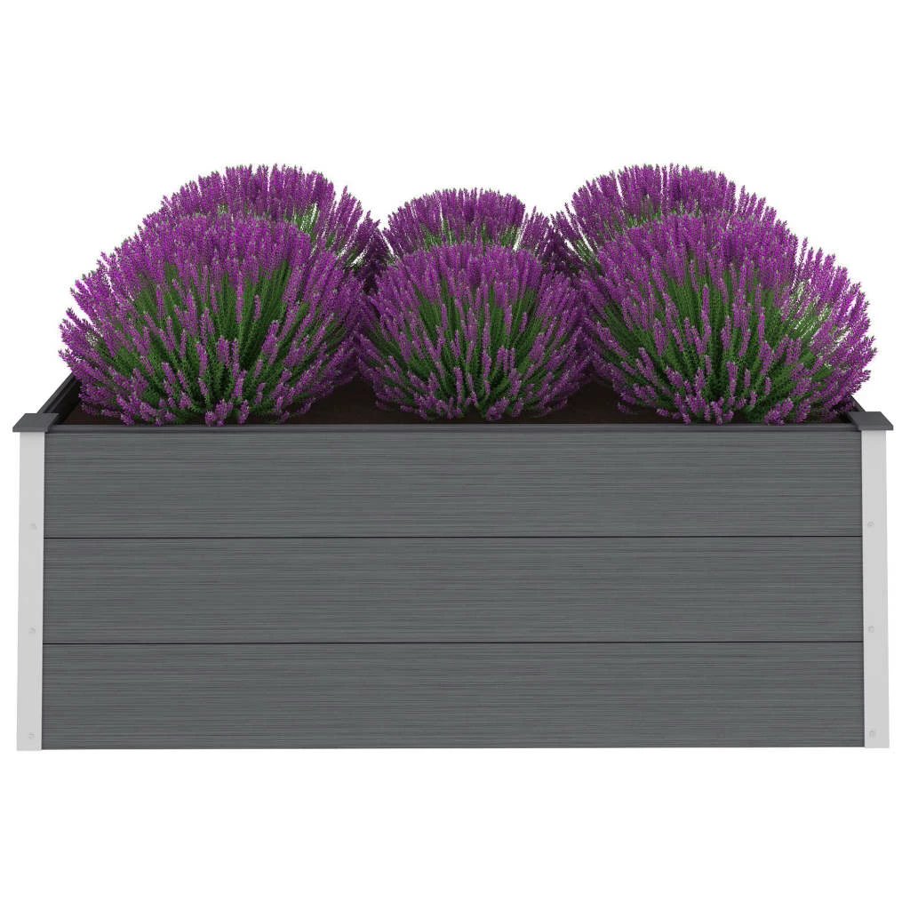 vidaXL Garden Raised Bed 250x50x54 cm WPC Grey by vidaXL