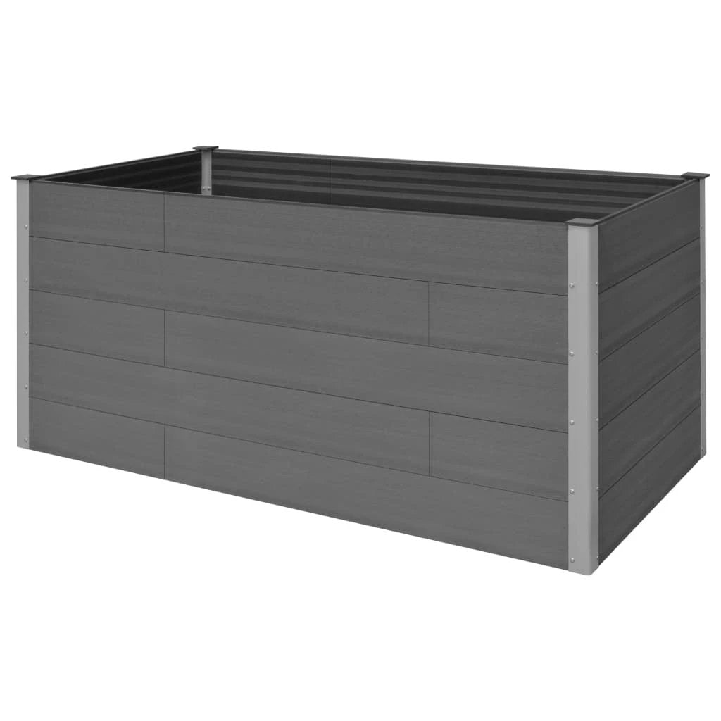 vidaXL vidaXL Garden Raised Bed 250x50x54 cm WPC Grey - Uncategorized Raised Beds