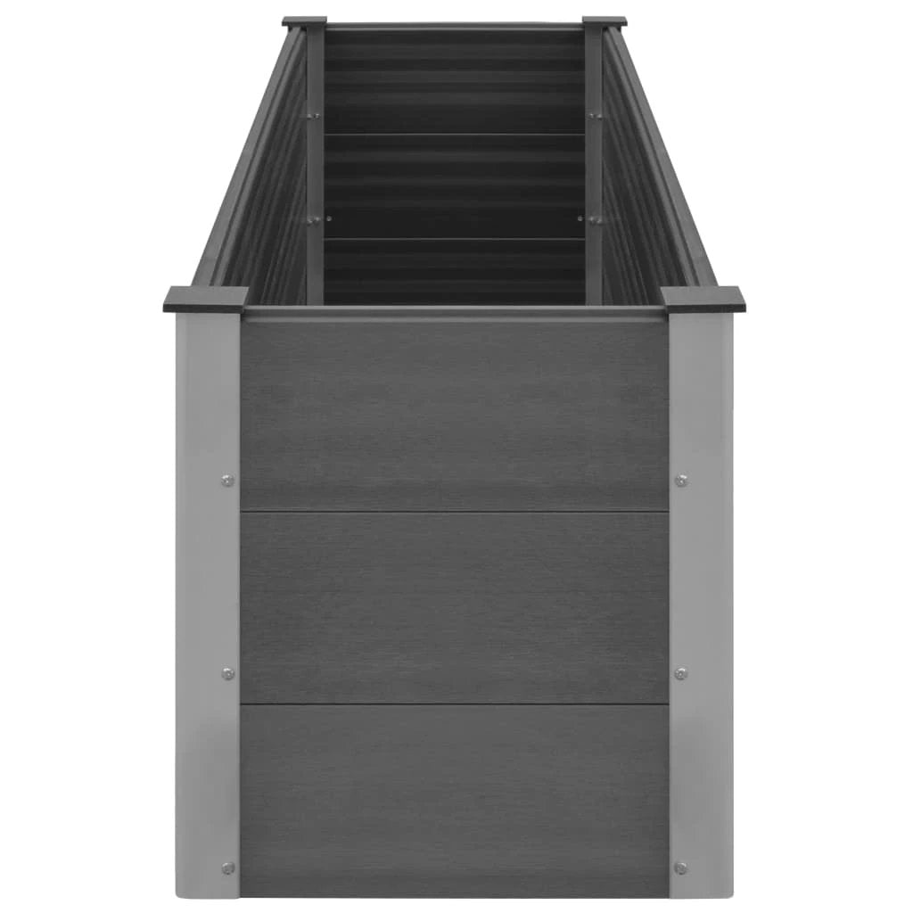 vidaXL vidaXL Garden Raised Bed 250x50x54 cm WPC Grey - Uncategorized Raised Beds