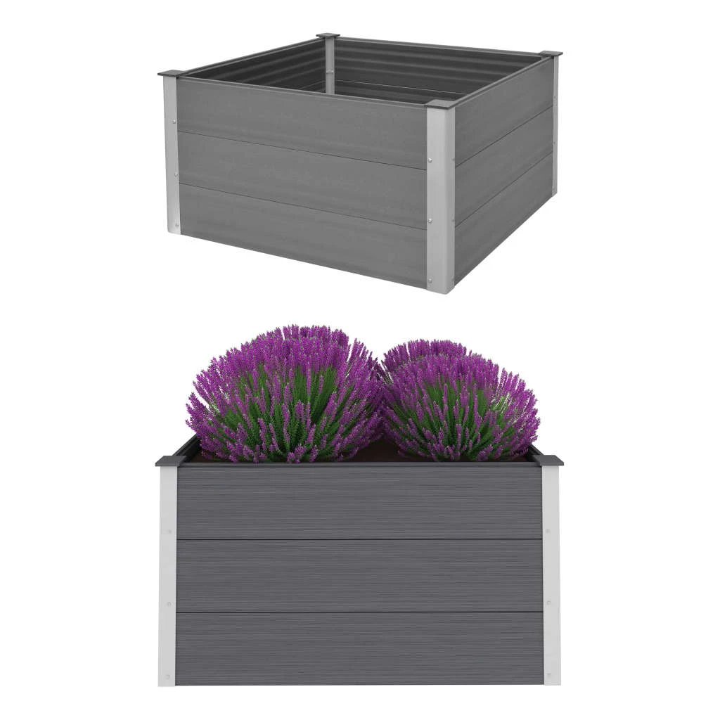 vidaXL vidaXL Garden Raised Bed 250x50x54 cm WPC Grey - Uncategorized Raised Beds