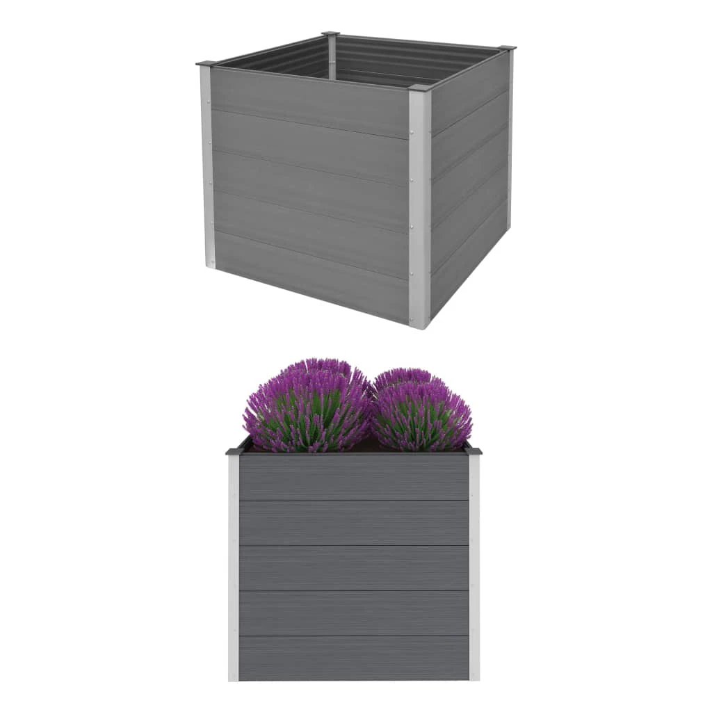 vidaXL vidaXL Garden Raised Bed 250x50x54 cm WPC Grey - Uncategorized Raised Beds