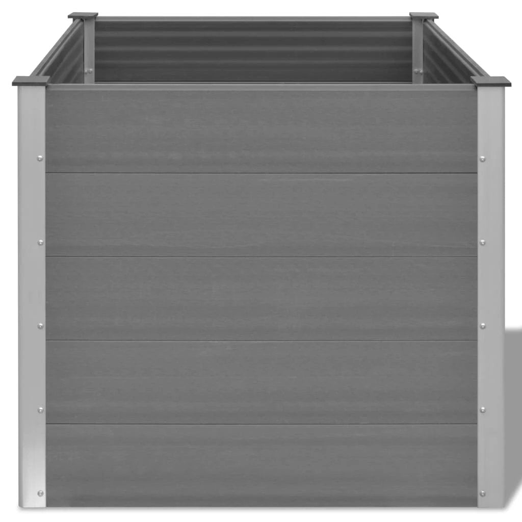 vidaXL vidaXL Garden Raised Bed 250x50x54 cm WPC Grey - Uncategorized Raised Beds