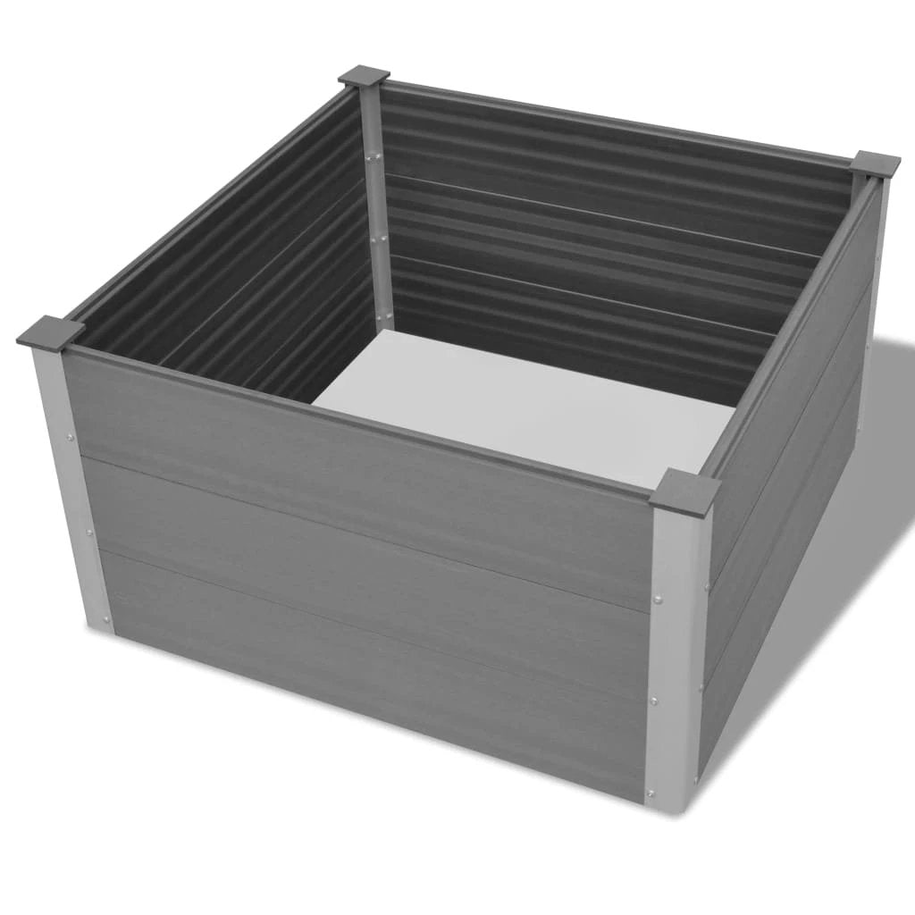 vidaXL vidaXL Garden Raised Bed 250x50x54 cm WPC Grey - Uncategorized Raised Beds