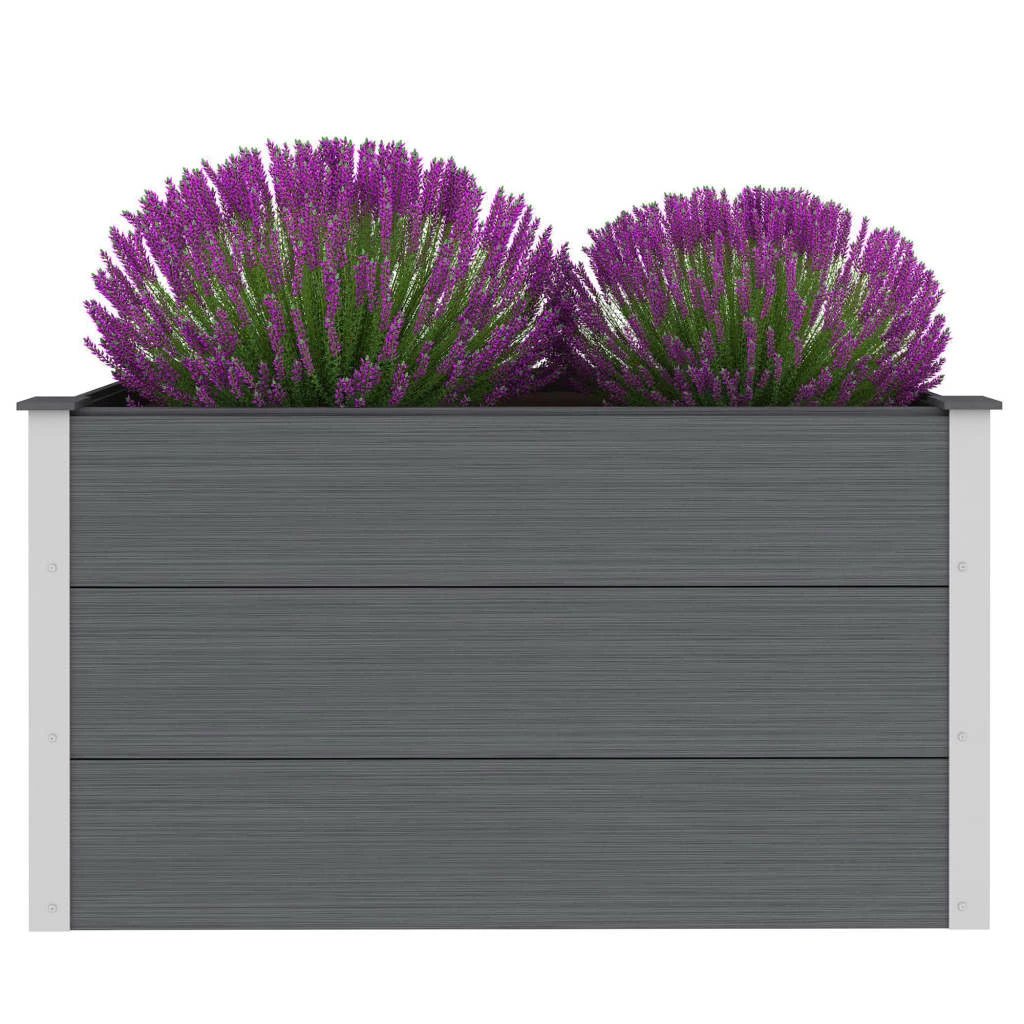 vidaXL vidaXL Garden Raised Bed 250x50x54 cm WPC Grey - Uncategorized Raised Beds