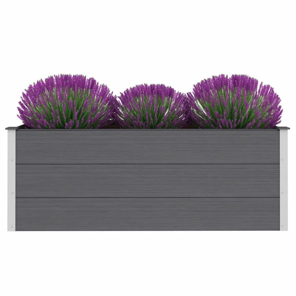 vidaXL Garden Raised Bed 250x50x54 cm WPC Grey by vidaXL