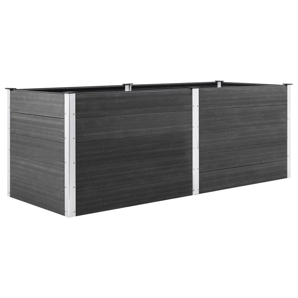 vidaXL vidaXL Garden Raised Bed 250x50x54 cm WPC Grey - Uncategorized Raised Beds