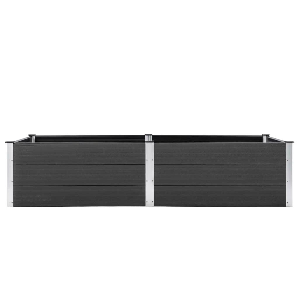 vidaXL vidaXL Garden Raised Bed 250x50x54 cm WPC Grey - Uncategorized Raised Beds