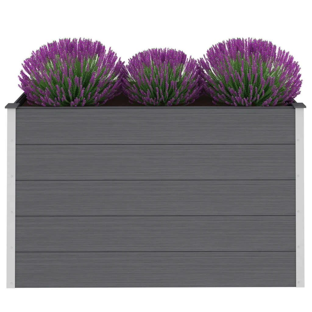 vidaXL vidaXL Garden Raised Bed 250x50x54 cm WPC Grey - Uncategorized Raised Beds