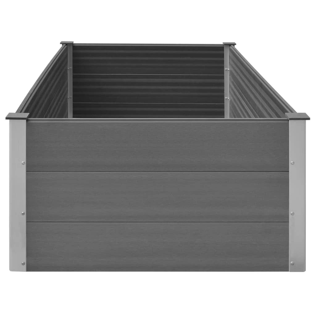 vidaXL vidaXL Garden Raised Bed 250x50x54 cm WPC Grey - Uncategorized Raised Beds
