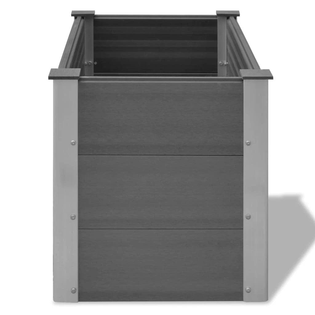 vidaXL vidaXL Garden Raised Bed 250x50x54 cm WPC Grey - Uncategorized Raised Beds