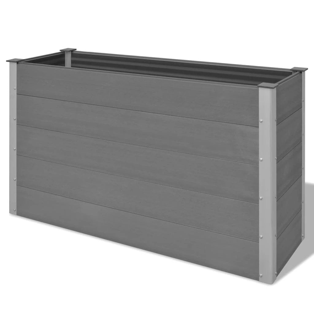 vidaXL vidaXL Garden Raised Bed 250x50x54 cm WPC Grey - Uncategorized Raised Beds